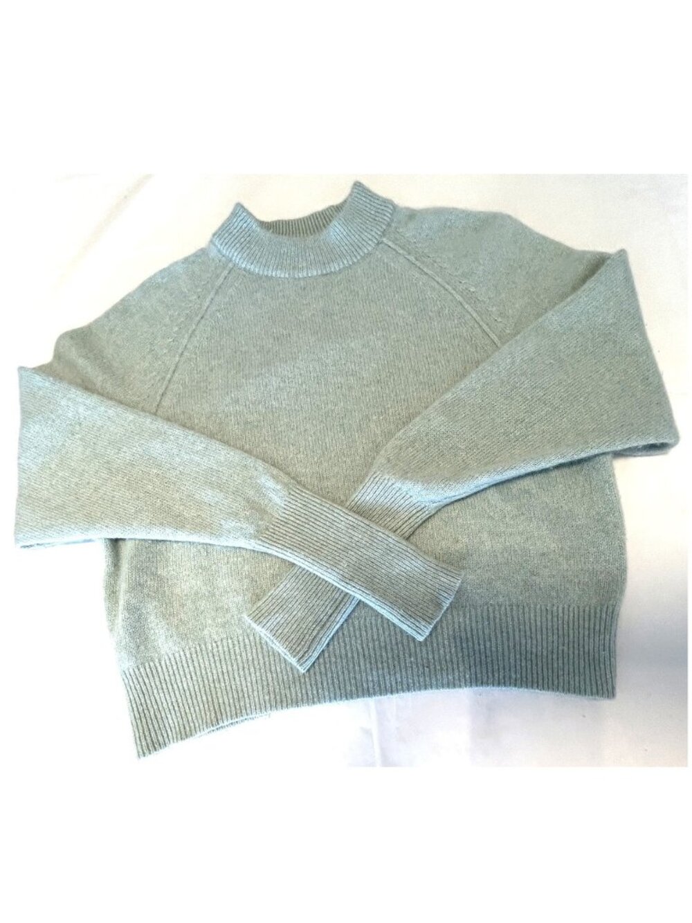 Babaton Luxe Grey Cashmere Crew Sweater Sz S